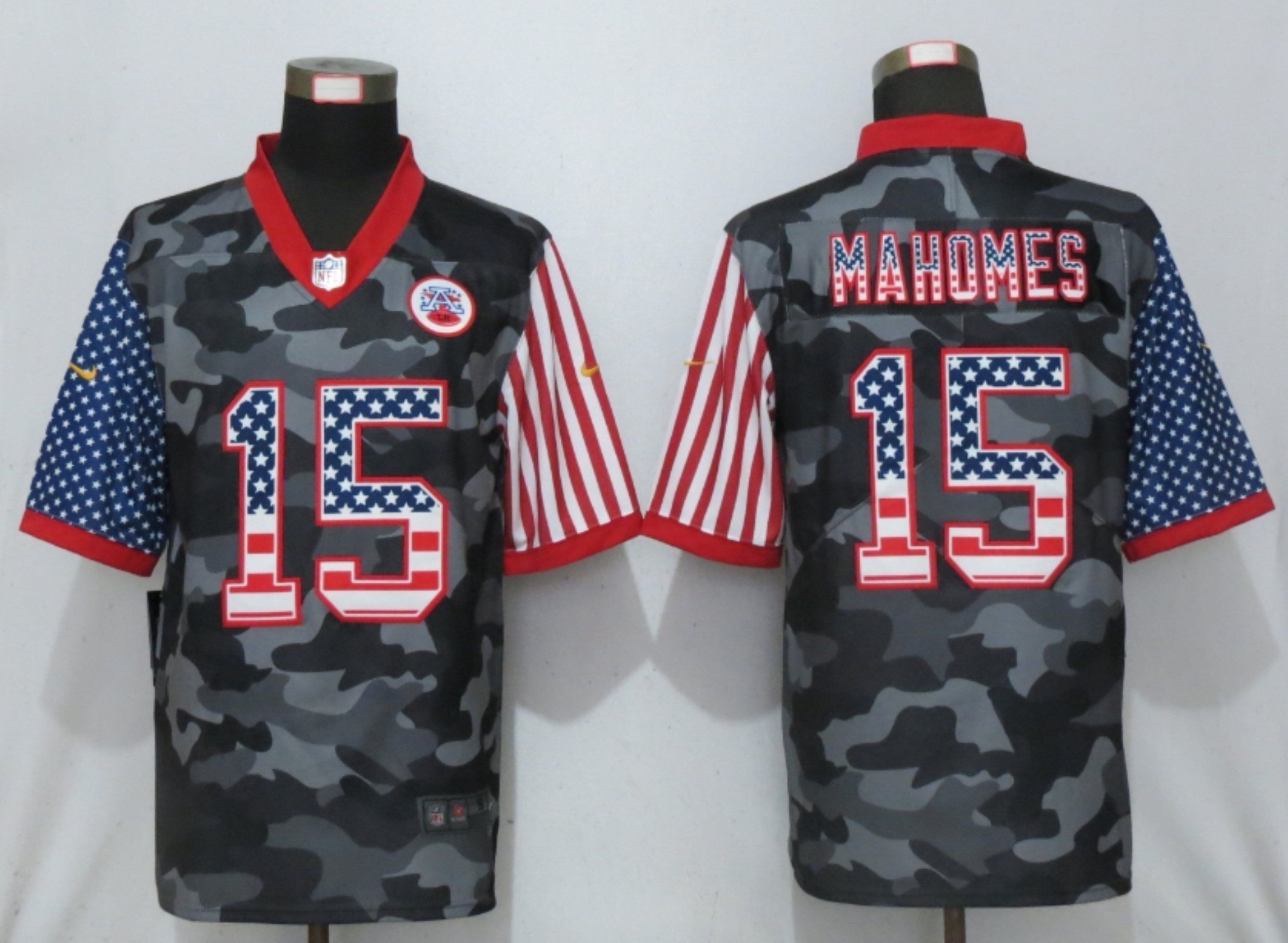 Men Kansas City Chiefs #15 Green 2020 USA Nike Camo Salute to Service Limited NFL Jerseys->kansas city chiefs->NFL Jersey